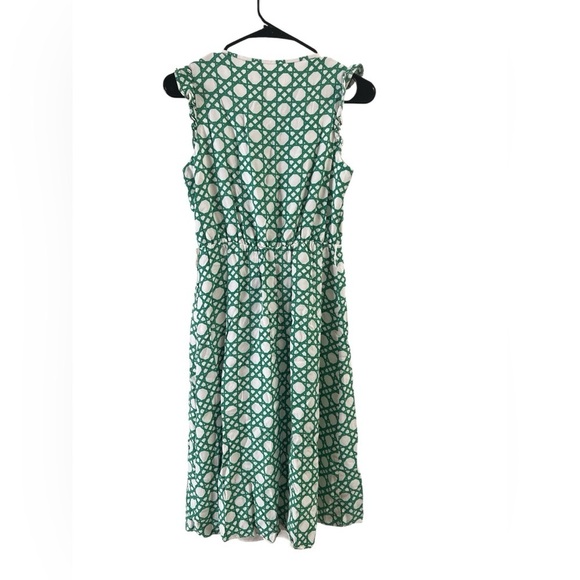 Ann Taylor green midi sleeveless summer dress - Picture 4 of 5